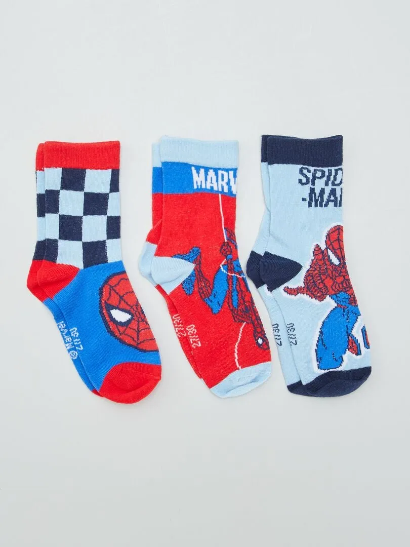 Pack de calcetines 'Spider-man' - 3 pares - ROJO